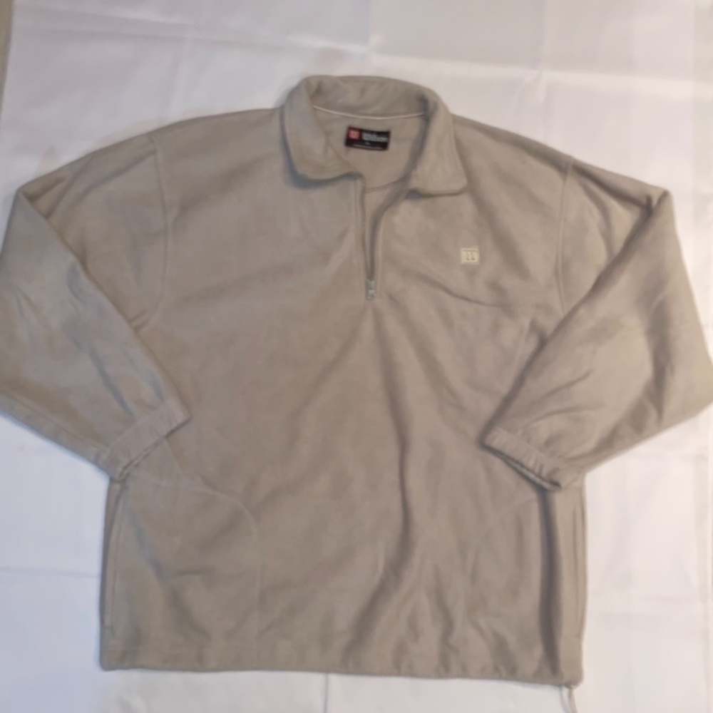 Wilson Beige Half-Zip Pullover Jacket - 100% Polyester